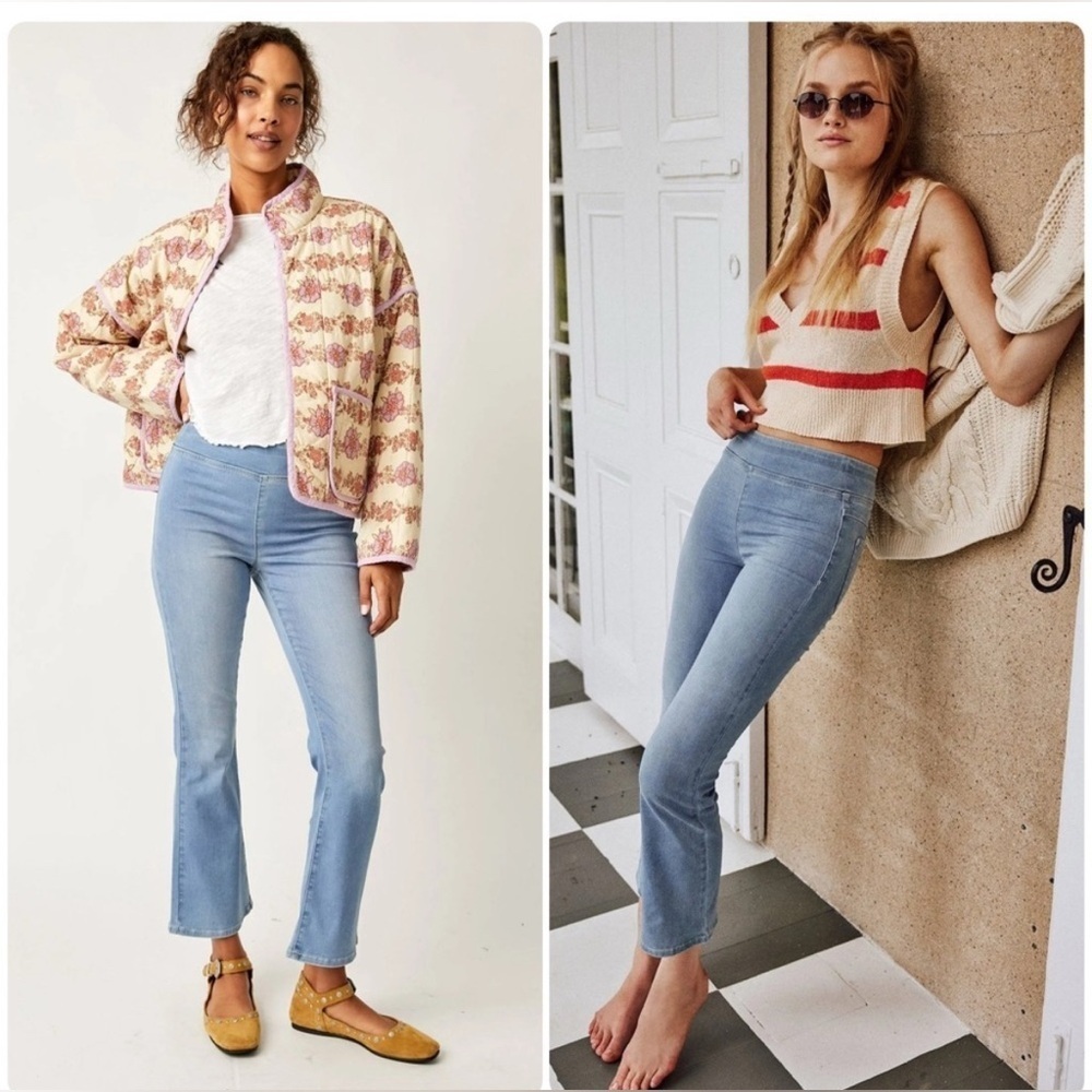 NWT We The Free In My Feelings Mid Rise Crop Boot Jeans
